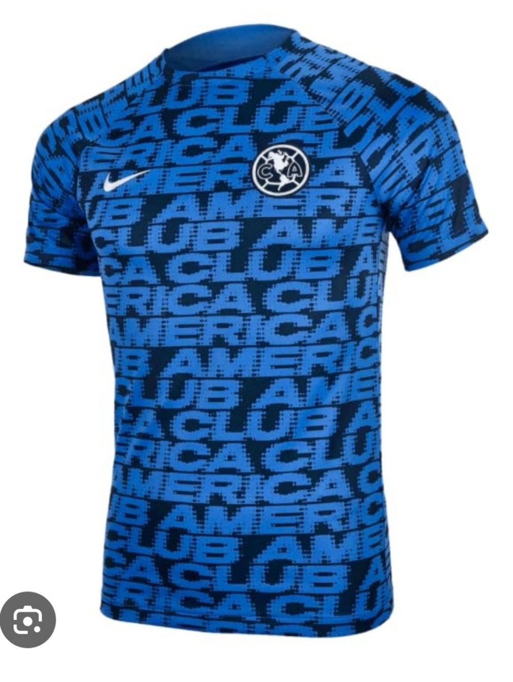Nike Club América Women's All-Over Logo Blue Soccer Jersey